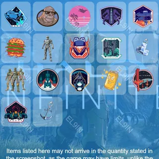 ✅ Halo Infinite 💎 Twitch Drops ✅ RLS Anniversary-JAN2 [Total 17 Items]