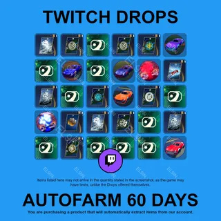 ✪✅【Rocket League】Twitch Drops ✪ Automatic farming 60 days