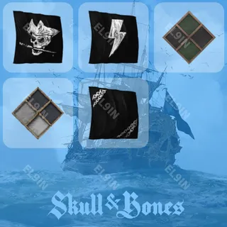 👑 Skull and Bones Twitch Drops 💜 SAB - Platinum god games [Total 5 Items]