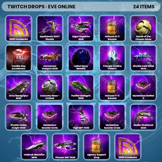 🧙‍♂️ EVE Online Twitch Drops 💎 CSM 21 Interviews Drop 2 [Total 24 Items]