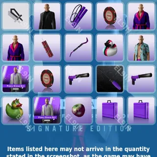 ❤️ HITMAN World of Assassination Twitch Drops 🌌 Patient Zero Requiem #1 [Total 20 Items]