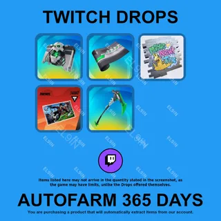 ✪💜【Fortnite】Twitch Drops ✪ Automatic farming 365 days