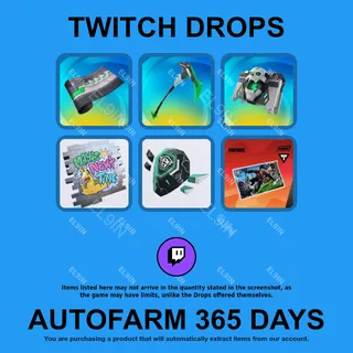 ✪🧨【Fortnite】Twitch Drops ✪ Automatic farming 365 days
