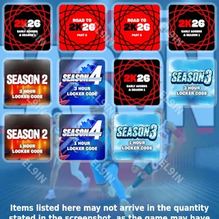 🧙‍♂️ NBA 2K26 💎 Twitch Drops ✅ Season 4 Locker Code [Total 11 Items]