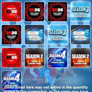 ❤️ NBA 2K26 Twitch Drops 🌌 Season 5 Locker Code [Total 13 Items]