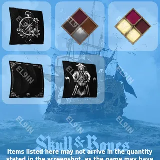 ❤️ Skull and Bones Twitch Drops 👑 S&B LILYWHITE drops [Total 5 Items]
