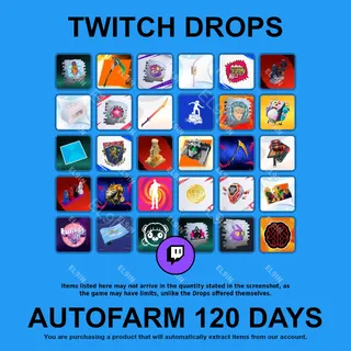 ✪💎【Fortnite】Twitch Drops ✪ Automatic farming 120 days