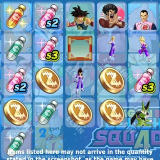 🌌 Dragon Ball Gekishin Squadra Twitch Drops 💎 SQUADRA Season 3.3 Drops [Total 21 Items]