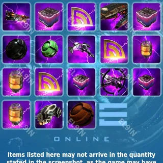 ❤️ EVE Online Twitch Drops 🧨 Mysterious Booster Crate [Total 18 Items]