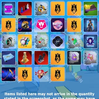 🌌 Fortnite Twitch Drops 🧨 King's League [Total 28 Items]