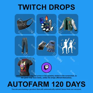 ✪❤️【PUBG: BATTLEGROUNDS】Twitch Drops ✪ Automatic farming 120 days