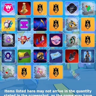 ❤️ Fortnite Twitch Drops 💎 King's League [Total 28 Items]