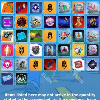 🌌 Fortnite Twitch Drops 💜 King's League [Total 37 Items]
