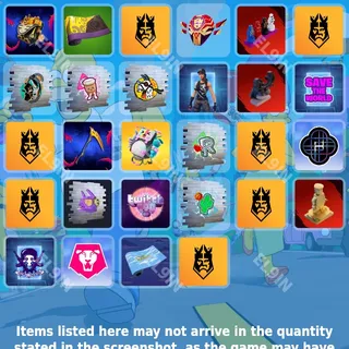 🌌 Fortnite Twitch Drops ✅ King's League [Total 28 Items]