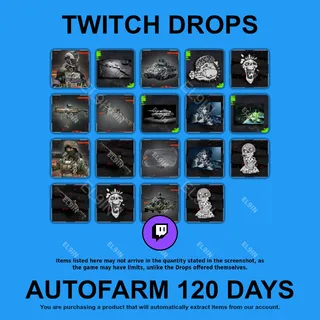 ✪💎【BATTLEFIELD 6】Twitch Drops ✪ Automatic farming 120 days
