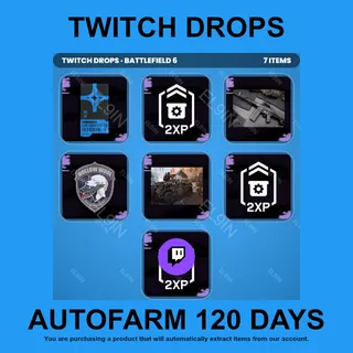 ✪💜【BATTLEFIELD 6】Twitch Drops ✪ Automatic farming 120 days