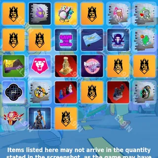💎 Fortnite Twitch Drops ⚡️ King's League [Total 27 Items]