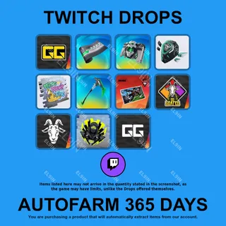 ✪✅【Fortnite】Twitch Drops ✪ Automatic farming 365 days