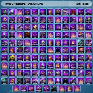 ⚡️ EVE Online Twitch Drops 🌌 Crimson Harvest Drop 6 [Total 129 Items]