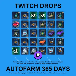✪⚡️【Rocket League】Twitch Drops ✪ Automatic farming 365 days