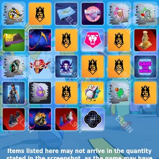 ❤️ Fortnite Twitch Drops ✅ King's League [Total 28 Items]