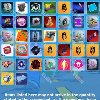 👑 Fortnite Twitch Drops ❤️ King's League [Total 37 Items]