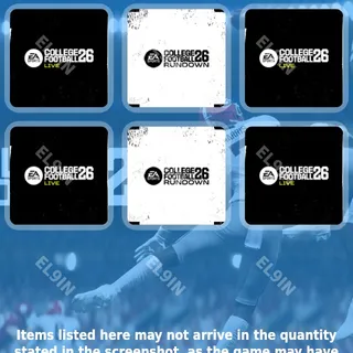 💎 EA Sports College Football 26 Twitch Drops 🌐 CFB Live [Total 6 Items]