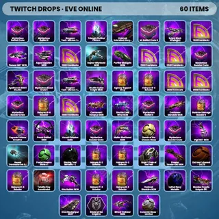💎 EVE Online Twitch Drops 🧙‍♂️ Crimson Harvest Drop 5 [Total 60 Items]