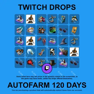 ✪❤️【Guild Wars 2】Twitch Drops ✪ Automatic farming 120 days