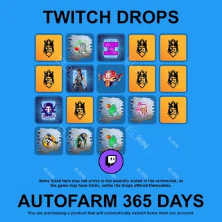 ✪💎【Fortnite】Twitch Drops ✪ Automatic farming 365 days