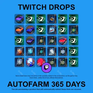 ✪⚡️【Rocket League】Twitch Drops ✪ Automatic farming 365 days