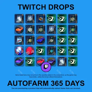✪✅【Rocket League】Twitch Drops ✪ Automatic farming 365 days