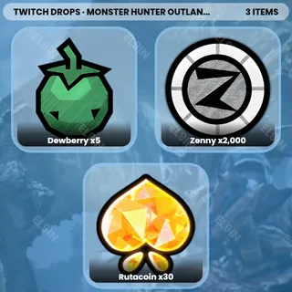 🌌 Monster Hunter Outlanders Twitch Drops 💎 MHO Twitch Drops [Total 3 Items]