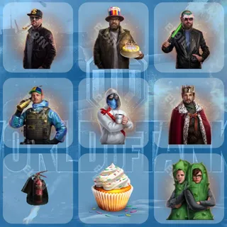 👑 World of Tanks Twitch Drops 💜 Anniversary Store #6 [Total 9 Items]