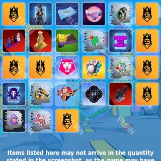 🌌 Fortnite Twitch Drops 💜 King's League [Total 27 Items]
