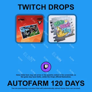 ✪⚡️【Fortnite】Twitch Drops ✪ Automatic farming 120 days