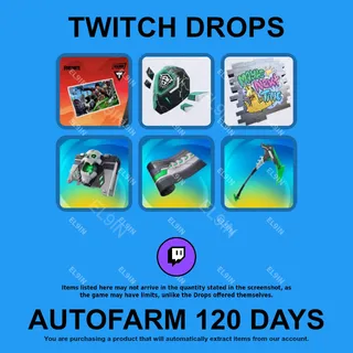 ✪👑【Fortnite】Twitch Drops ✪ Automatic farming 120 days