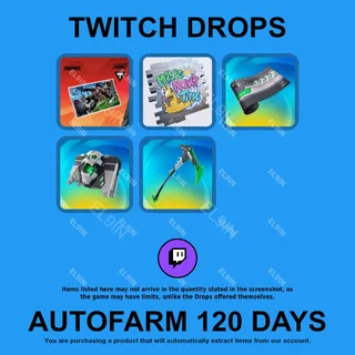 ✪💎【Fortnite】Twitch Drops ✪ Automatic farming 120 days