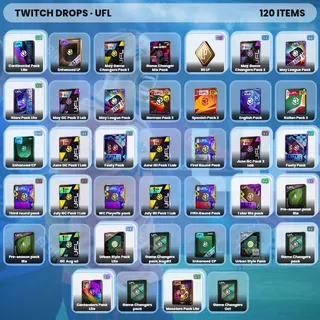 ⚡️ UFL Twitch Drops 🧨 Oct #4 [Total 120 Items]