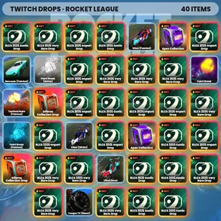 💎 Rocket League Twitch Drops 🧙‍♂️ CRL Fall Championship [Total 40 Items]