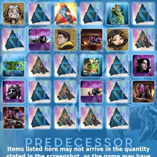 👑 Predecessor Twitch Drops 🌐 🏆 PCC Finals [Total 29 Items]