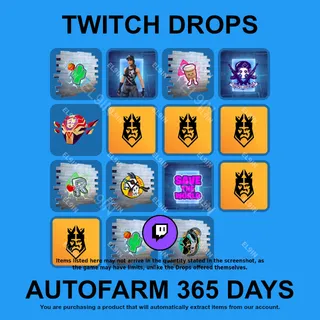 ✪✅【Fortnite】Twitch Drops ✪ Automatic farming 365 days