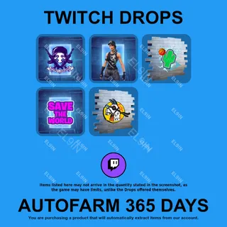 ✪🧙‍♂️【Fortnite】Twitch Drops ✪ Automatic farming 365 days