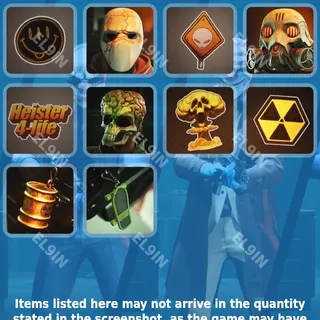 👑 PAYDAY 3 Twitch Drops 💜 90s Themed Drops [Total 10 Items]