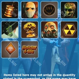 👑 PAYDAY 3 Twitch Drops ⚡️ 90s Themed Drops [Total 10 Items]