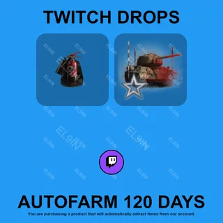 ✪👑【World of Tanks】Twitch Drops ✪ Automatic farming 120 days