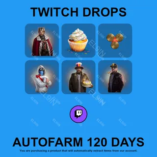 ✪⚡️【World of Tanks】Twitch Drops ✪ Automatic farming 120 days