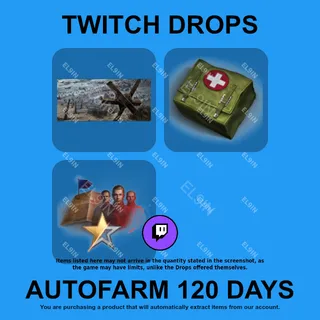 ✪🌐【World of Tanks】Twitch Drops ✪ Automatic farming 120 days