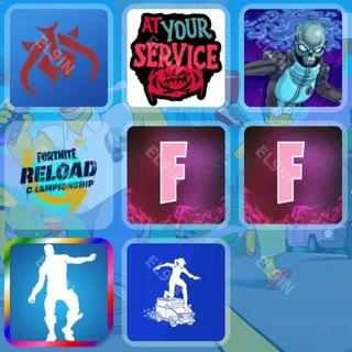 👑 Fortnite Twitch Drops 🌐 Smugglers Gambit JJFC [Total 8 Items]