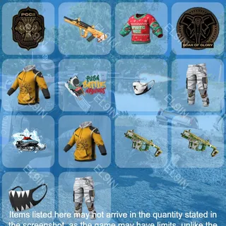 💎 PUBG: BATTLEGROUNDS 💎 Twitch Drops ❤️ PGC 2025 GF D3 [Total 14 Items]